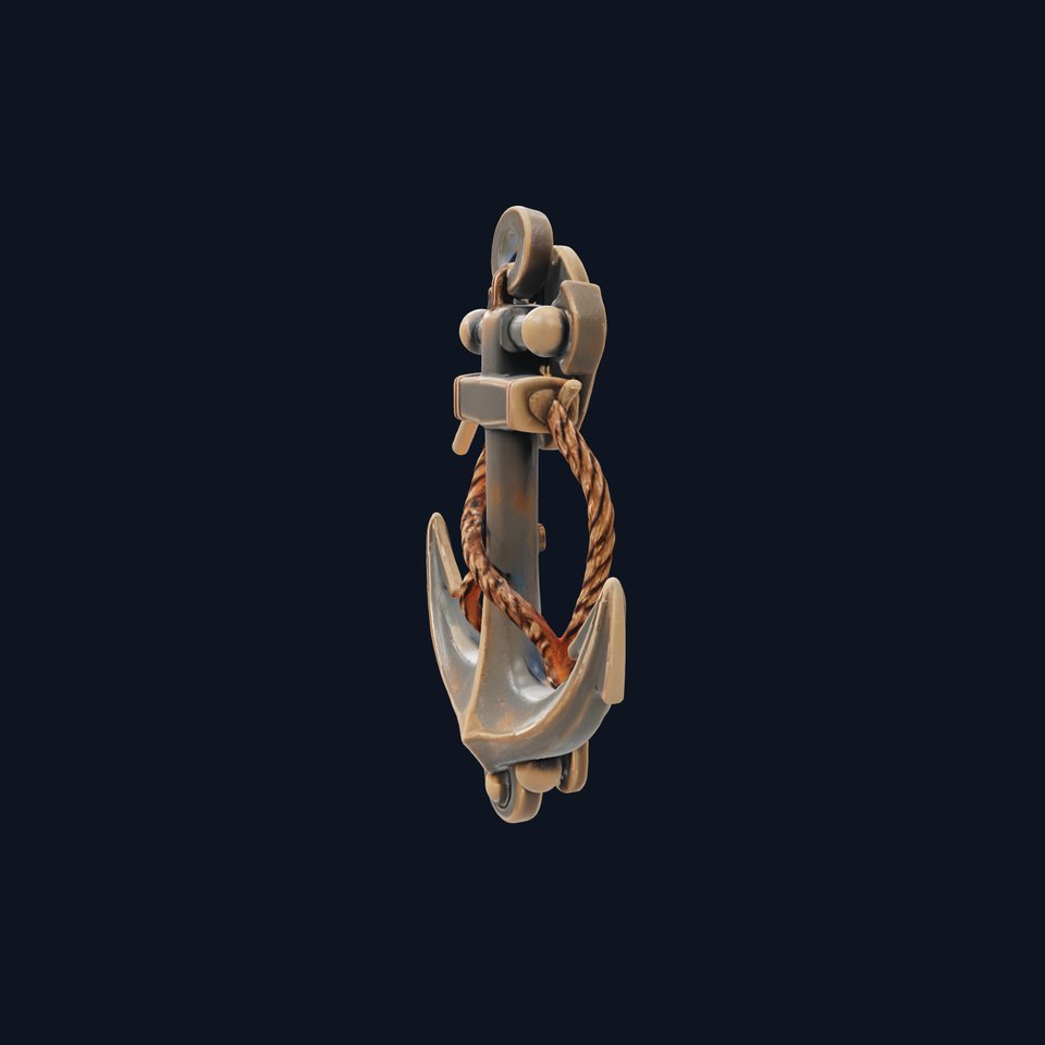 Decorative Anchor Wall Ornament Model Pack